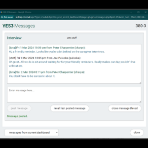YES3 messaging