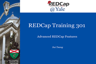 REDCap 301 Training Intro Slide