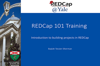 REDCap 101 Training Intro Slide