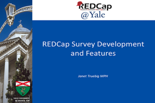 REDCap Survey Development Training Intro Slide